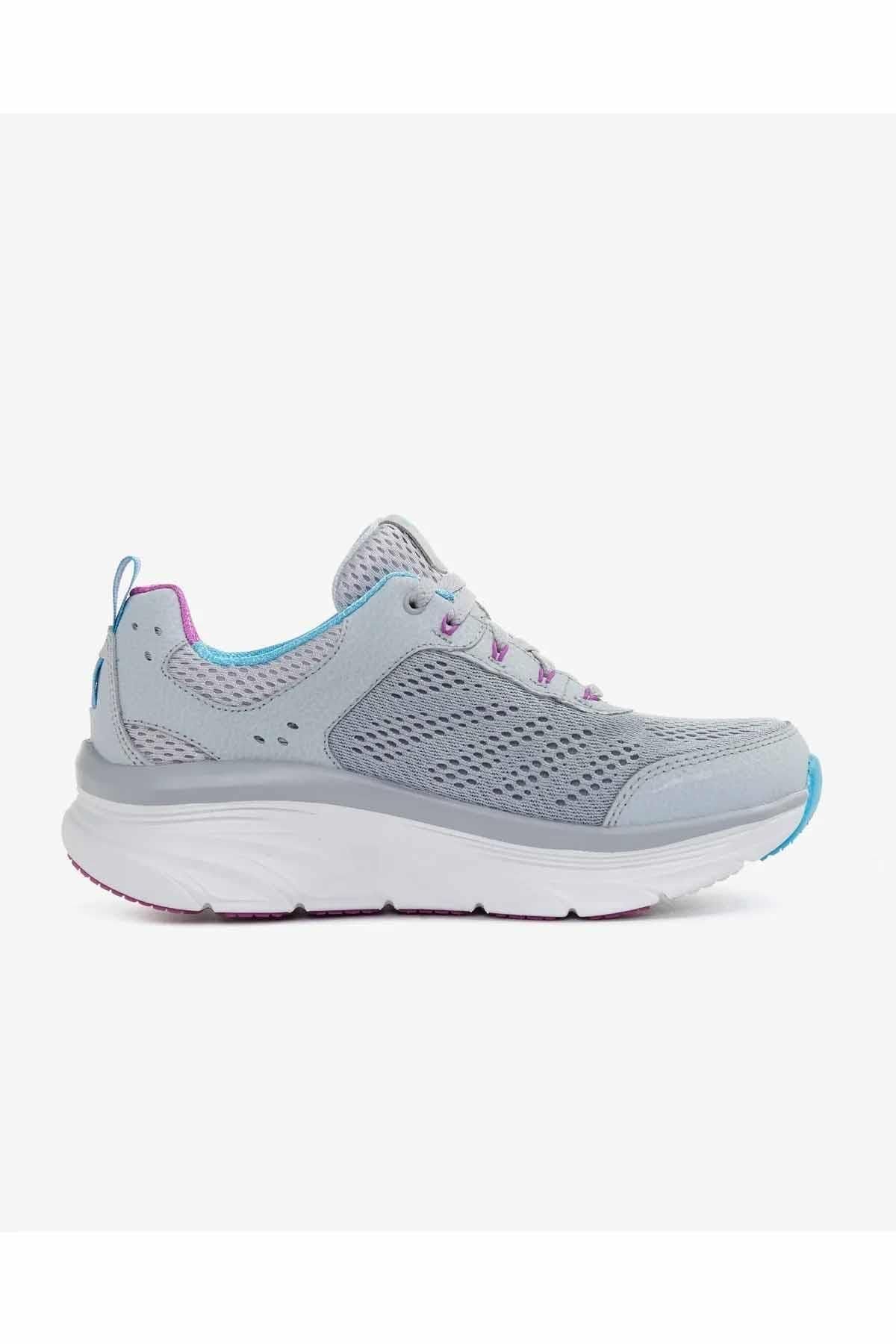SKECHERS KADIN AÇIK GRİ/ÇOK RENKLİ D'LUX WALKER SPOR AYAKKABI 149023 LGMT