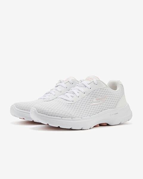 SKECHERS KADIN BEYAZ/PEMBE GO WALK 6 - İCONİC VİSİON SPOR AYAKKABI 124514 WPK