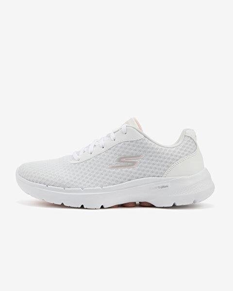 SKECHERS KADIN BEYAZ/PEMBE GO WALK 6 - İCONİC VİSİON SPOR AYAKKABI 124514 WPK