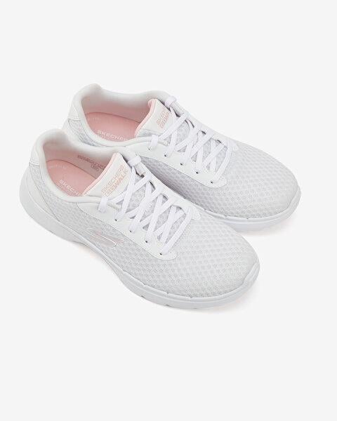 SKECHERS KADIN BEYAZ/PEMBE GO WALK 6 - İCONİC VİSİON SPOR AYAKKABI 124514 WPK