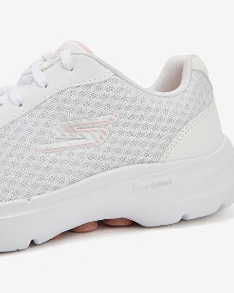 SKECHERS KADIN BEYAZ/PEMBE GO WALK 6 - İCONİC VİSİON SPOR AYAKKABI 124514 WPK