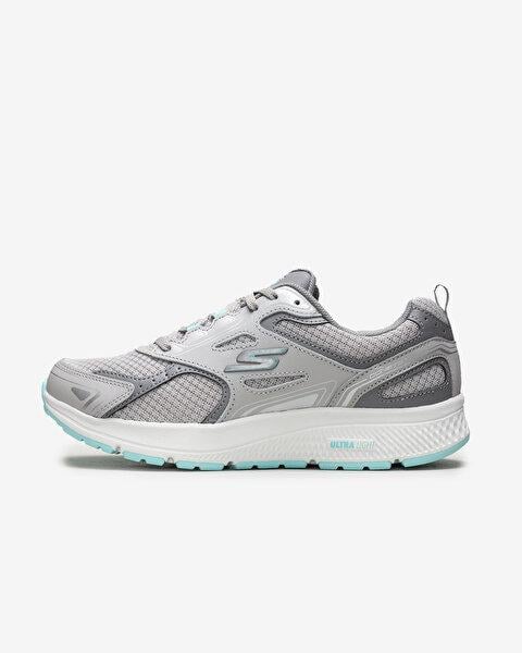 SKECHERS KADIN GRİ/TURKUAZ GO RUN CONSISTENT SPOR AYAKKABI 128075 GYTQ