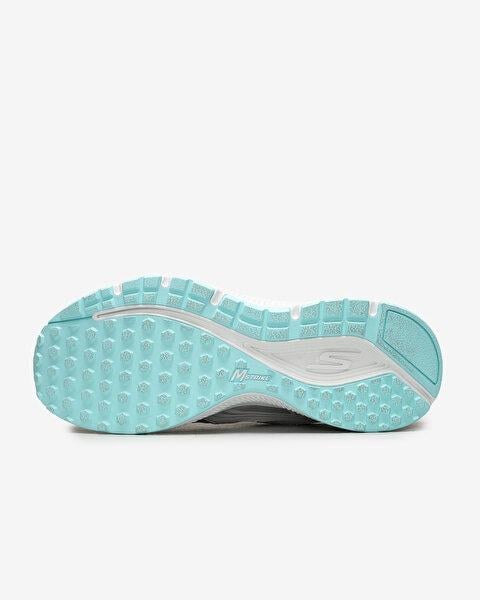 SKECHERS KADIN GRİ/TURKUAZ GO RUN CONSISTENT SPOR AYAKKABI 128075 GYTQ