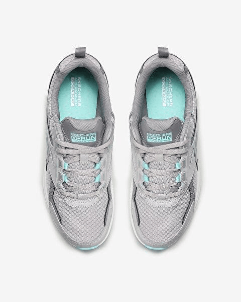 SKECHERS KADIN GRİ/TURKUAZ GO RUN CONSISTENT SPOR AYAKKABI 128075 GYTQ