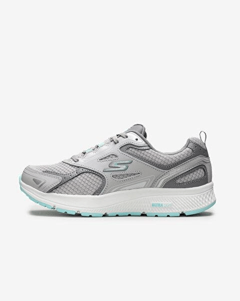 SKECHERS KADIN GRİ/TURKUAZ GO RUN CONSISTENT SPOR AYAKKABI 128075 GYTQ