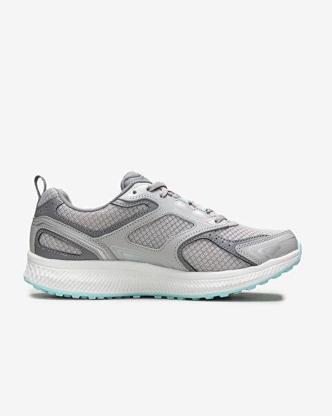 SKECHERS KADIN GRİ/TURKUAZ GO RUN CONSISTENT SPOR AYAKKABI 128075 GYTQ
