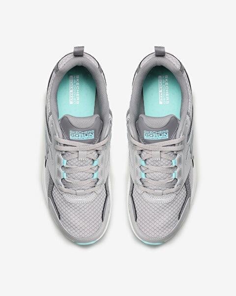 SKECHERS KADIN GRİ/TURKUAZ GO RUN CONSISTENT SPOR AYAKKABI 128075 GYTQ