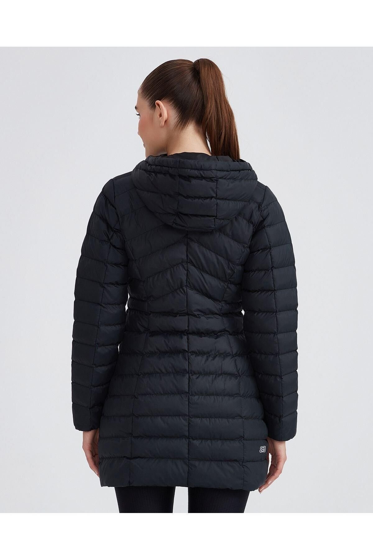 SKECHERS KADIN ŞİŞME MONT W ESSENTİAL MAXİ LENGTH HOODED JACKET S212005-001
