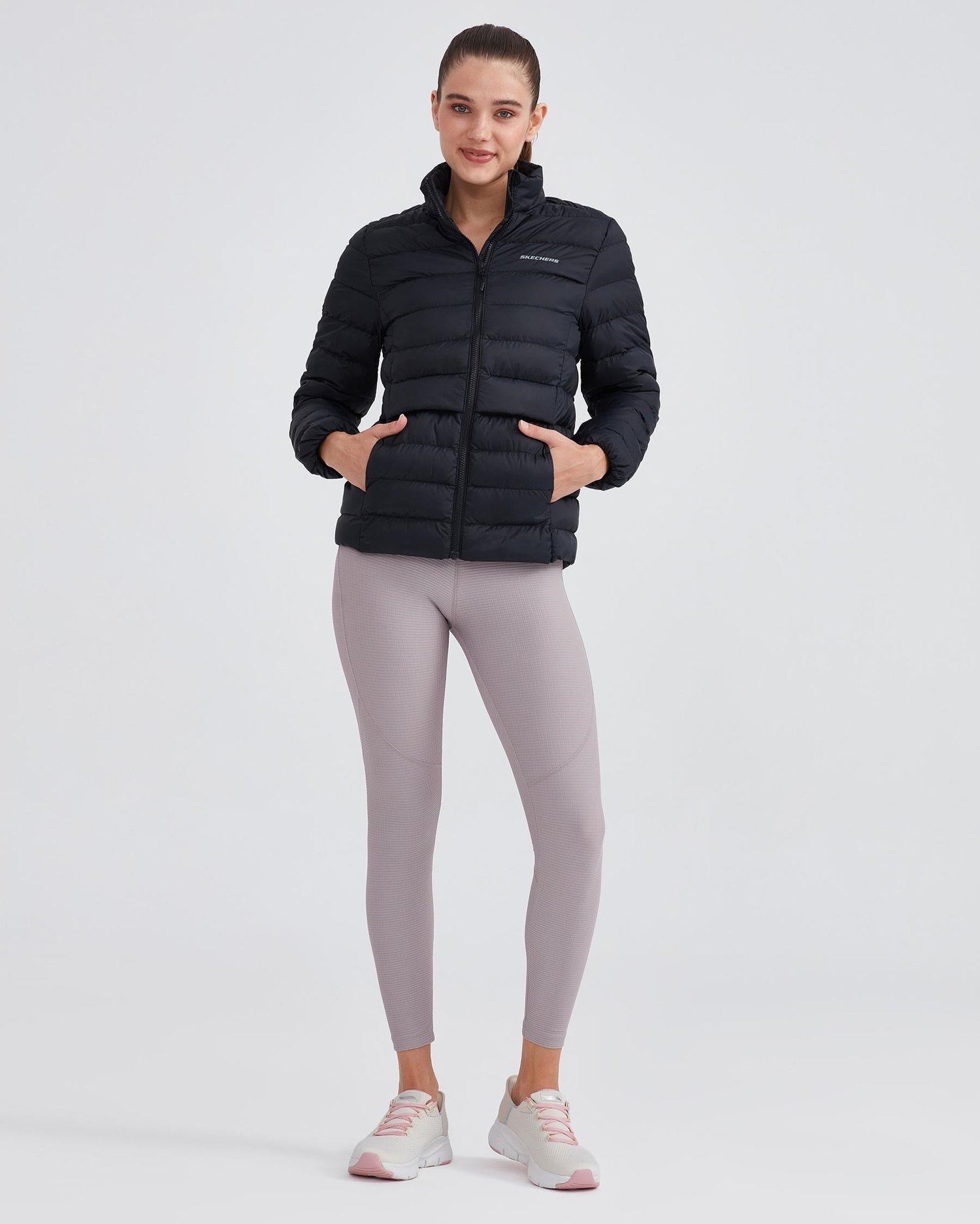 SKECHERS KADIN ŞİŞME MONT W OUTERWEAR POP UP DETAİLED PADDED JACKET S231240-001
