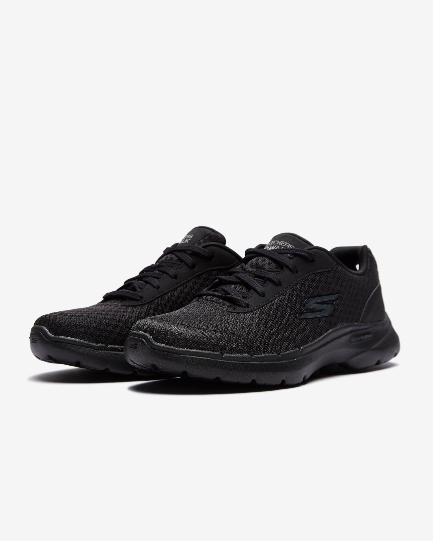 SKECHERS KADIN SİYAH GO WALK 6 - İCONİC VİSİON SPOR AYAKKABI 124514 BBK