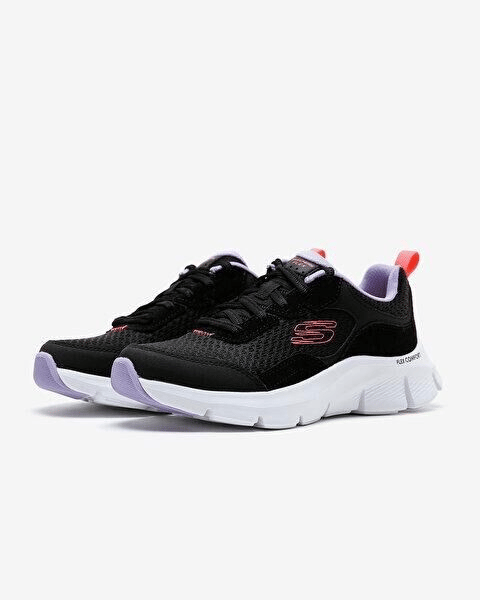 SKECHERS KADIN SİYAH/ÇOKLU FLEX COMFORT SPOR AYAKKABI 149885 BKMT