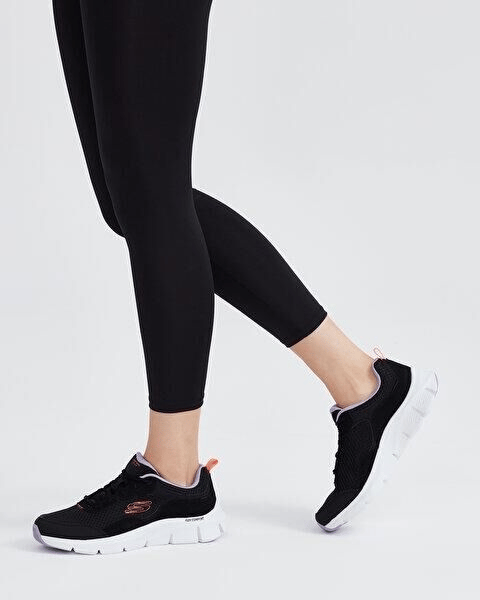 SKECHERS KADIN SİYAH/ÇOKLU FLEX COMFORT SPOR AYAKKABI 149885 BKMT