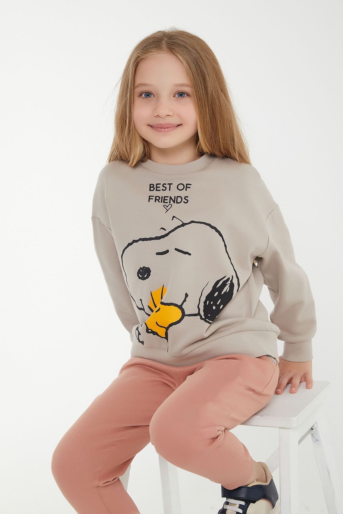 SNOOPY KIZ ÇOCUK EŞOFMAN TAKIMI L1538-3