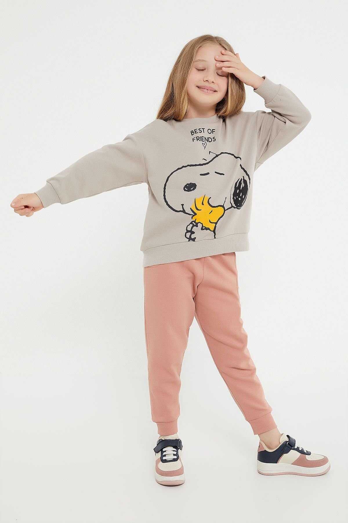 SNOOPY KIZ ÇOCUK EŞOFMAN TAKIMI L1538-3