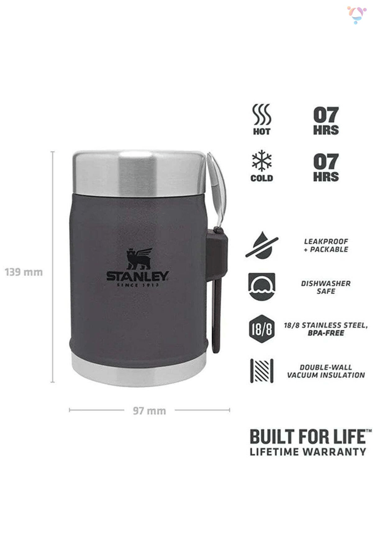 STANLEY 14OZ CLASSIC VAC FJ CHARCOAL EU-1 TERMOS 10-09382-082