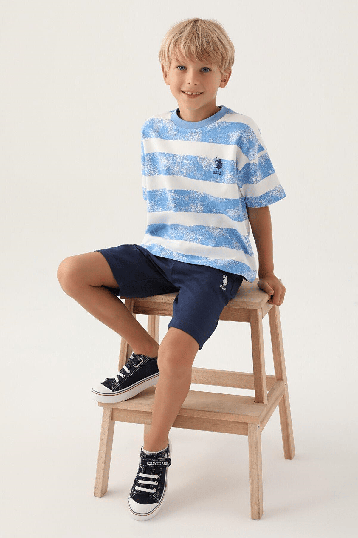U.S. POLO ASSN KİDS ERKEKGARSON BERMUDA TAKIM US1703-G
