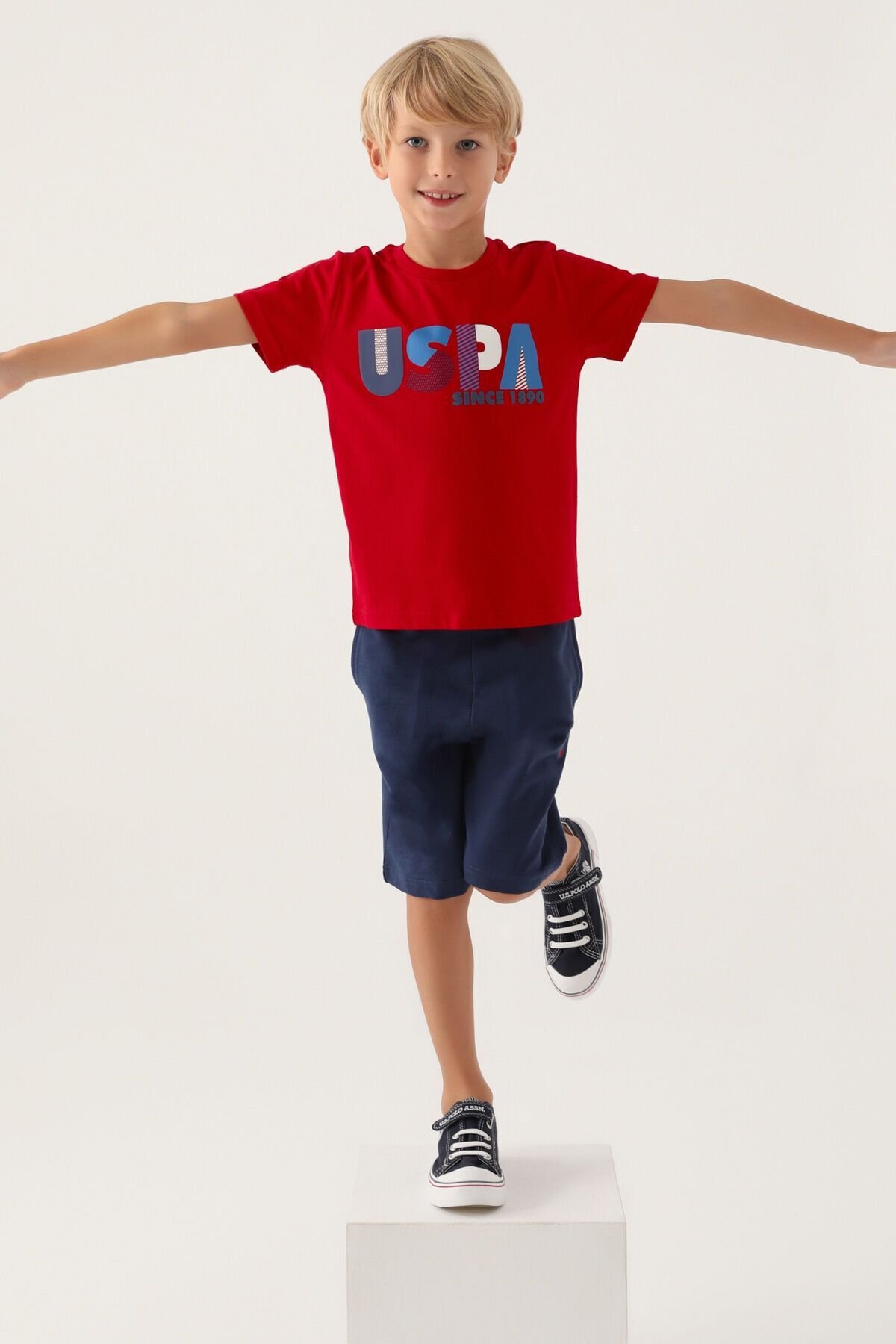 U.S. POLO ASSN. ERKEK ÇOCUK GARSON BERMUDA TAKIM US1757-G
