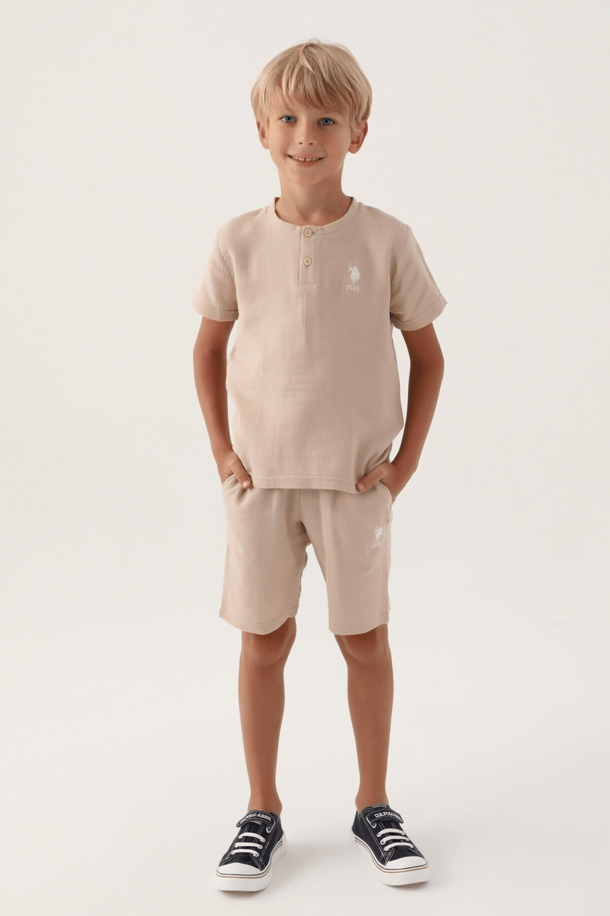 U.S. POLO ASSN. ERKEK ÇOCUK BERMUDA TAKIM US1726-4