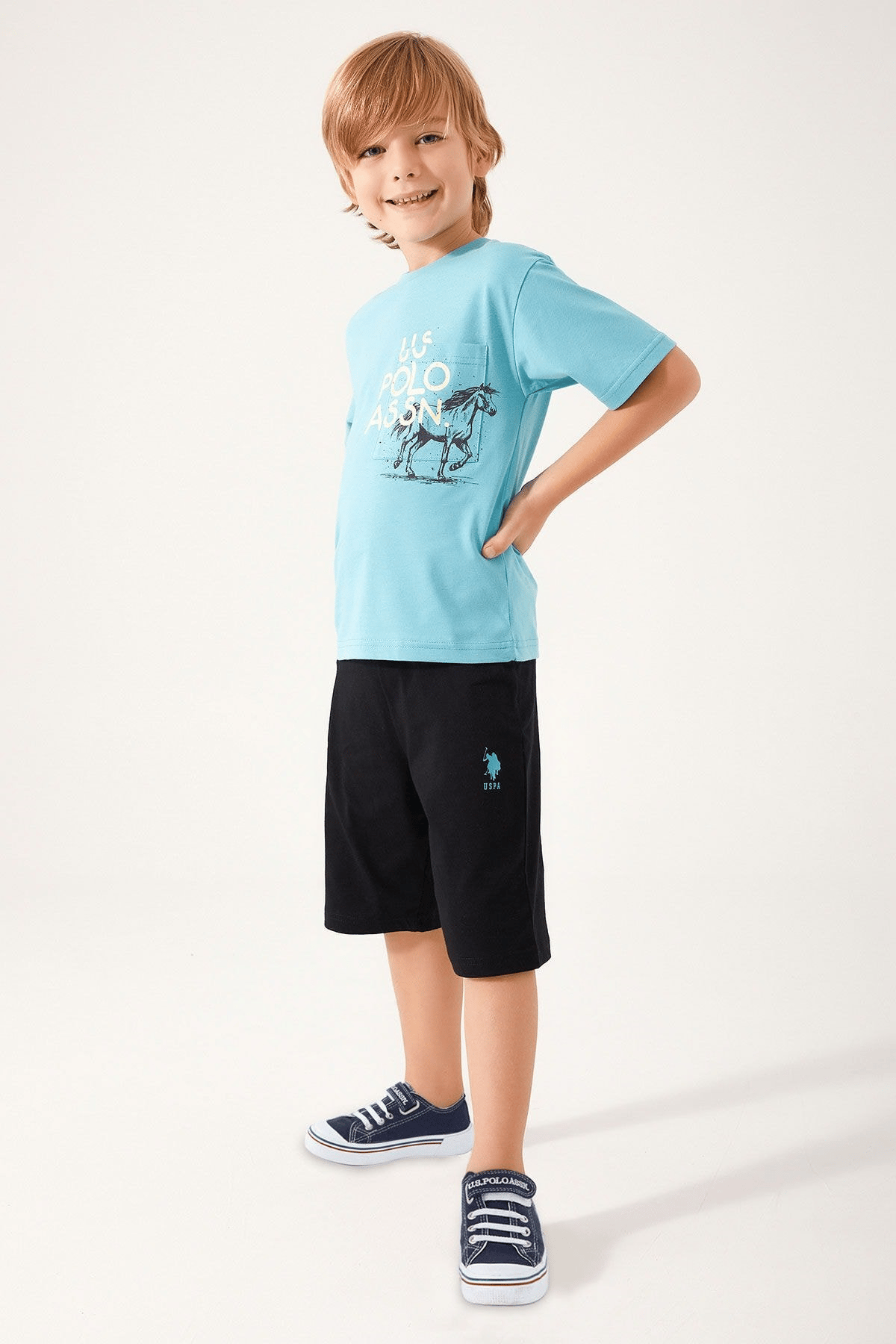 U.S. POLO ASSN. ERKEK GARSON BERMUDA TAKIM US1319-G