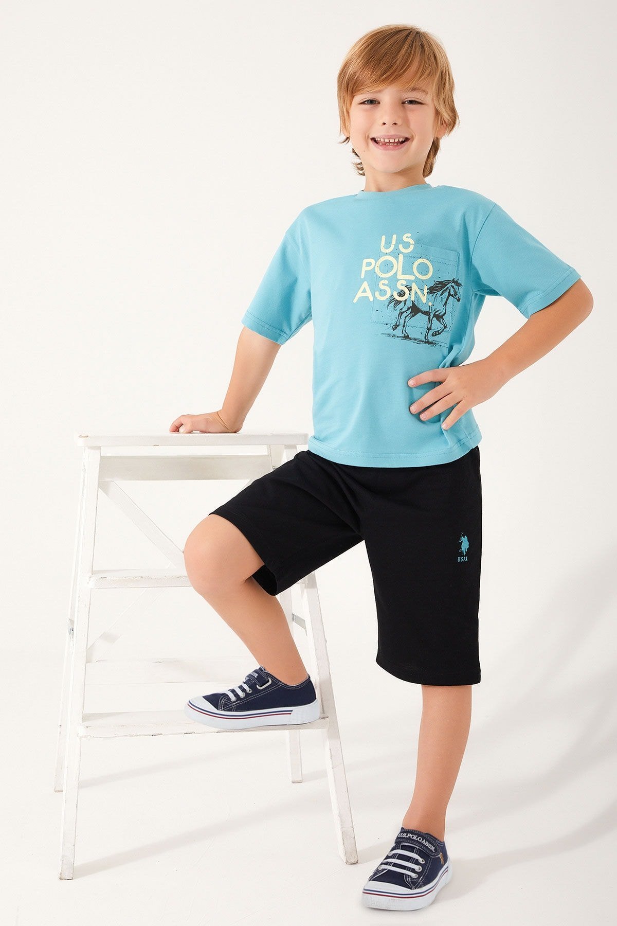 U.S. POLO ASSN. ERKEK GARSON BERMUDA TAKIM US1319-G
