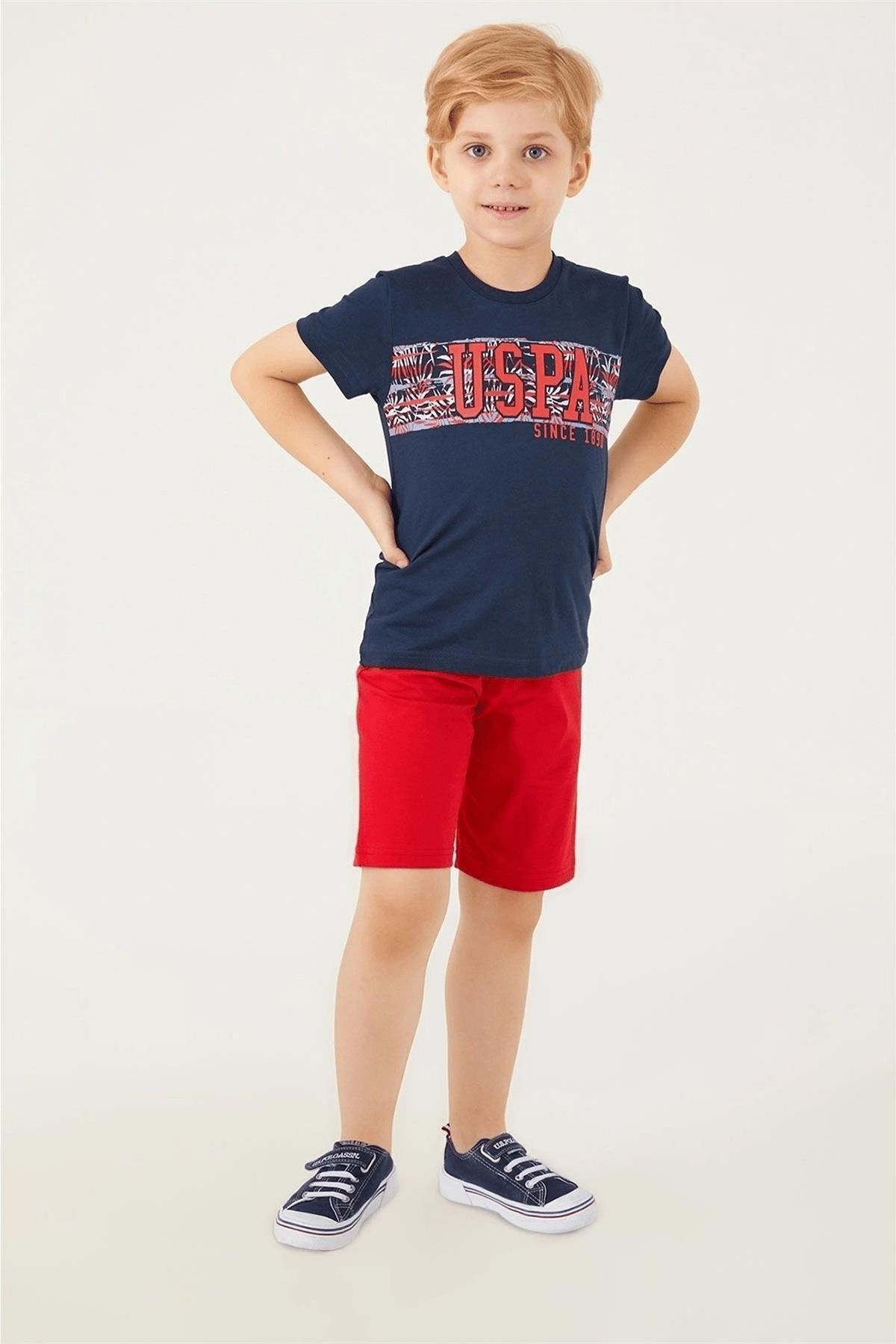U.S. POLO ASSN. ERKEK GARSON BERMUDA TAKIM US1301-G