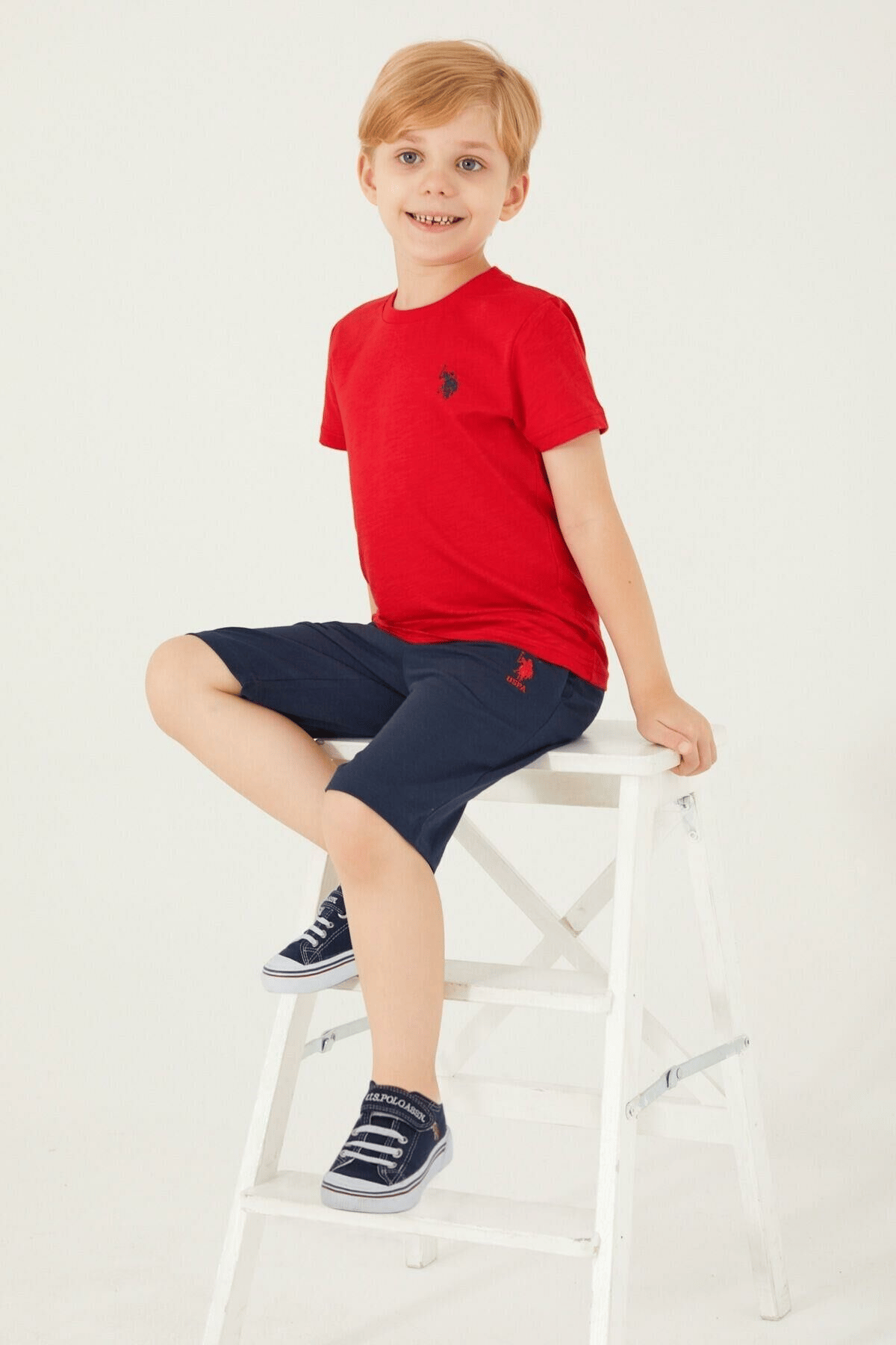 U.S. POLO ASSN. ERKEK ÇOCUK BERMUDA TAKIM US1354-G