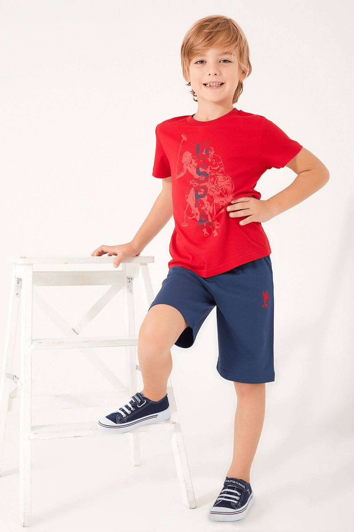 U.S. POLO ASSN. ERKEK ÇOCUK BERMUDA TAKIM US1316-4