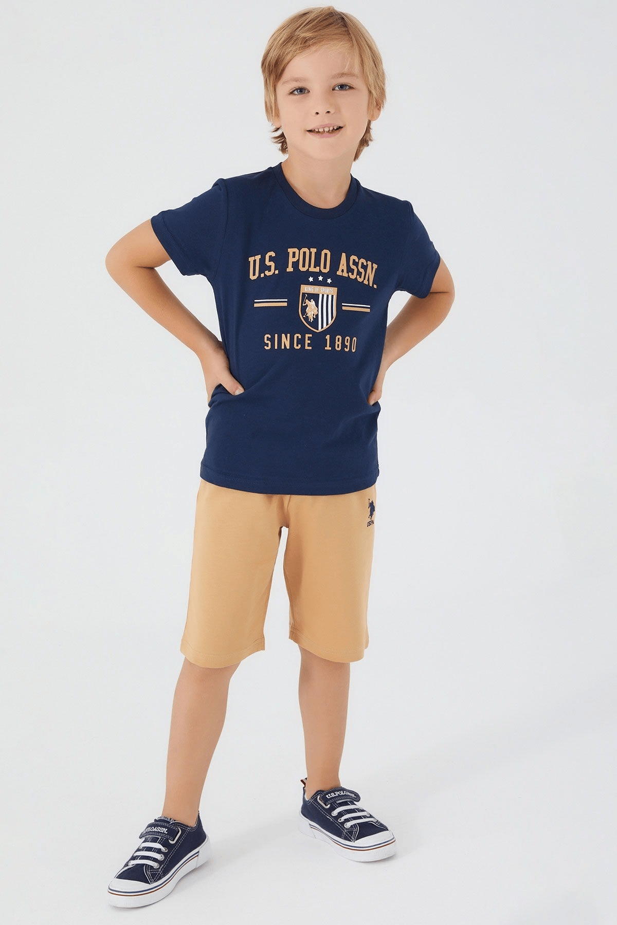 U.S. POLO ASSN. ERKEK ÇOCUK BERMUDA TAKIM US1303-4