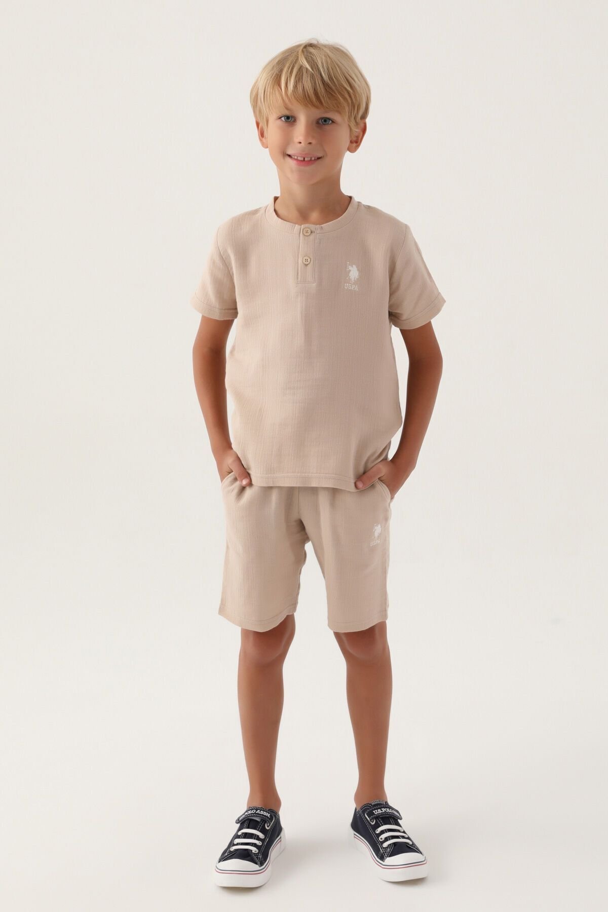 U.S. POLO ASSN. ERKEK ÇOCUK BERMUDA TAKIM US1726-4