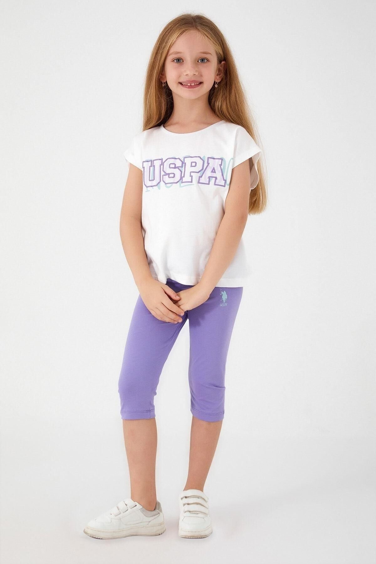 U.S. POLO ASSN. KIZ ÇOCUK KAPRİ TAYT TAKIM US1424-4