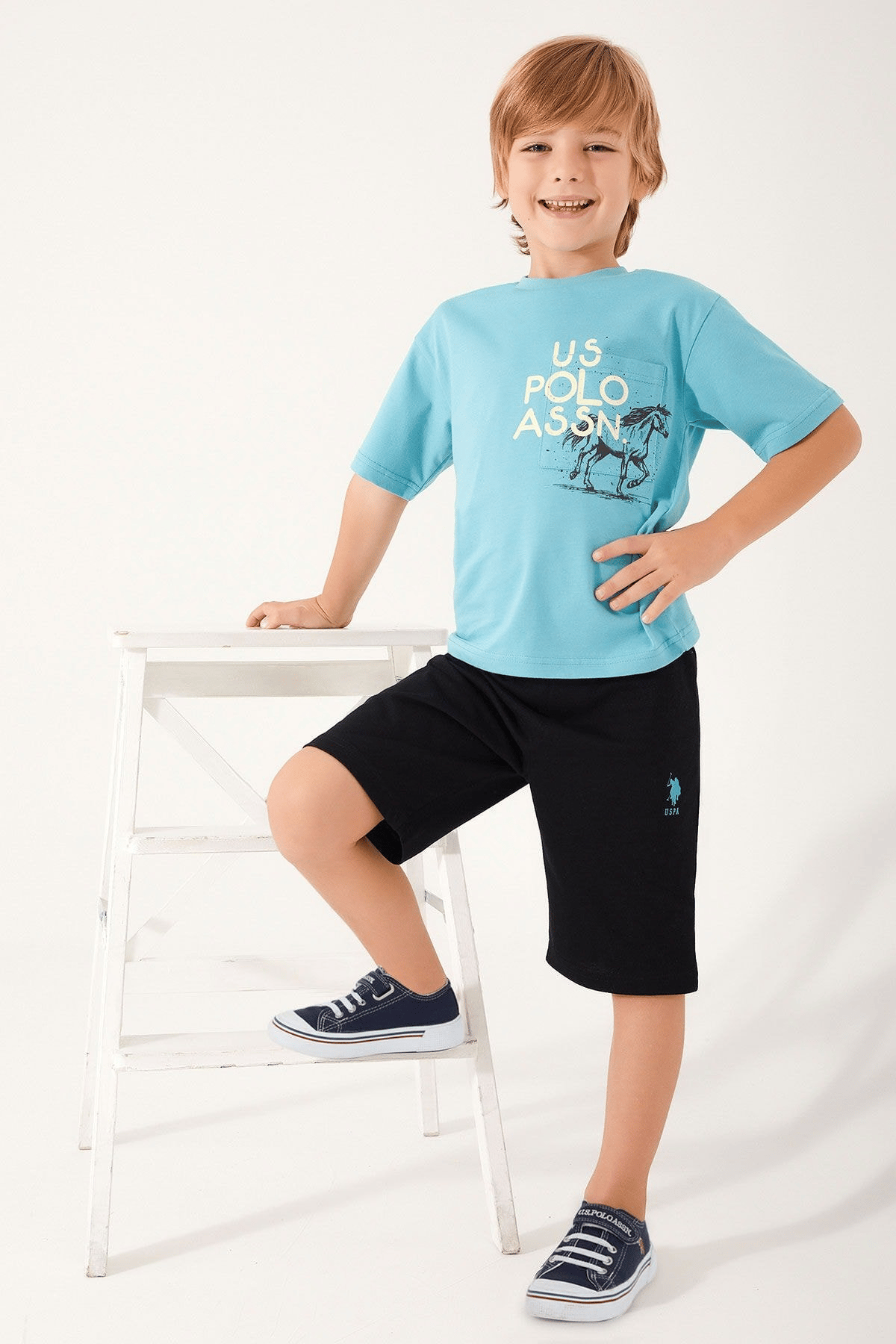 U.S. POLO ASSN. ERKEK GARSON BERMUDA TAKIM US1319-G