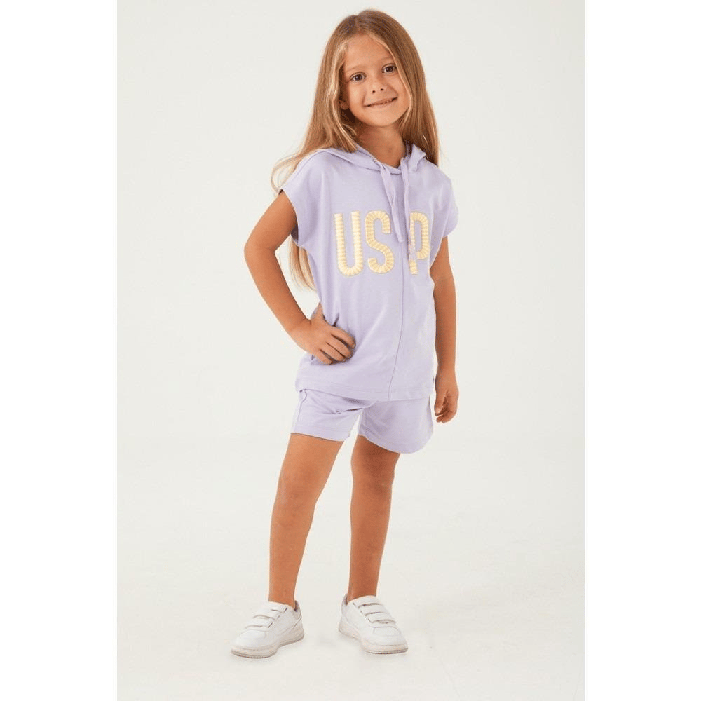 U.S. POLO ASSN. KIZ ÇOCUK ŞORT TAKIM US1417-4
