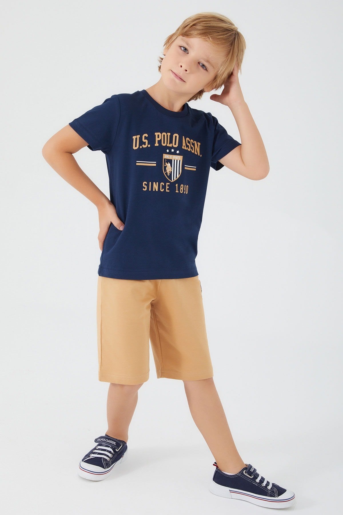 U.S. POLO ASSN. ERKEK ÇOCUK BERMUDA TAKIM US1303-4
