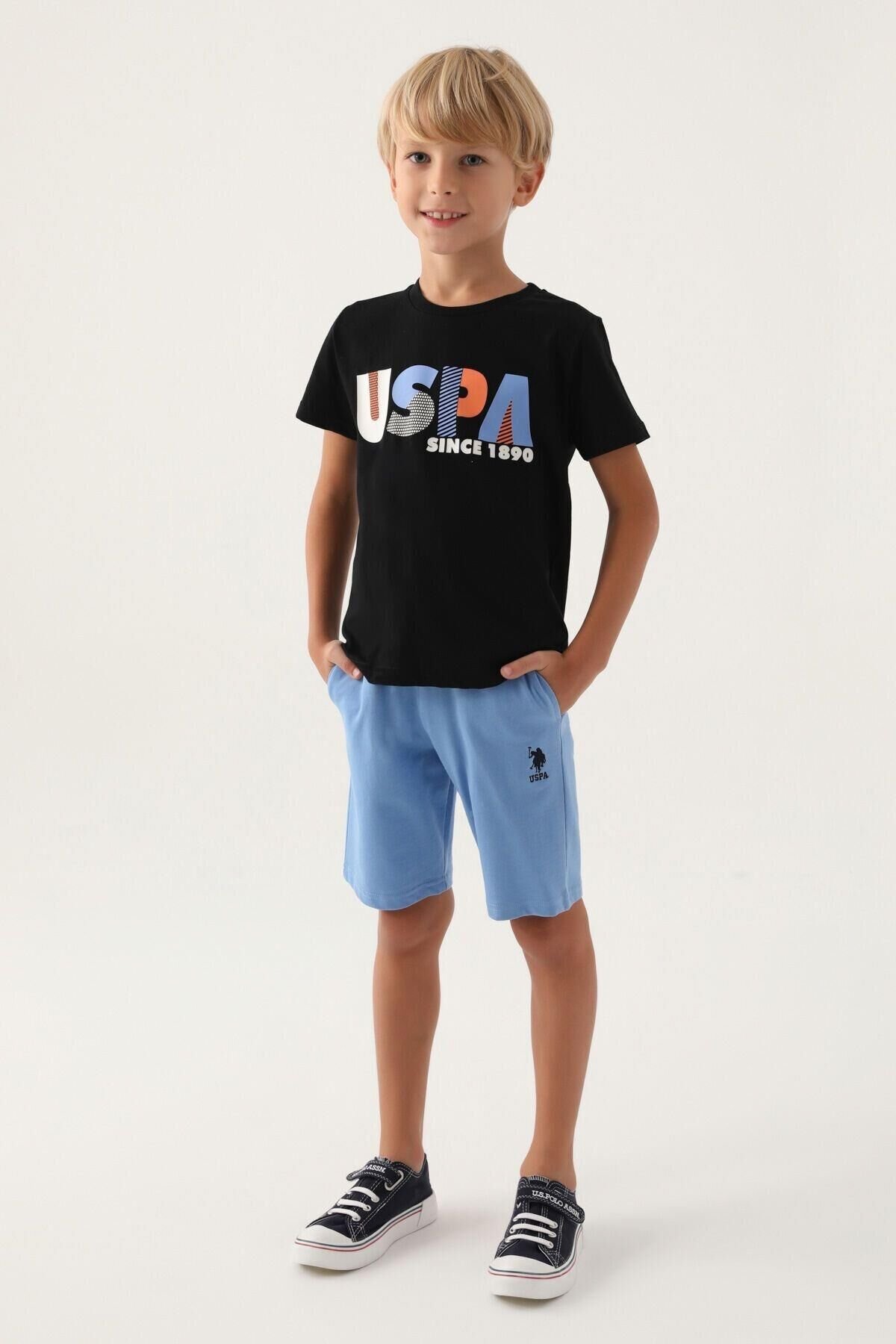 U.S. POLO ASSN. ERKEK ÇOCUK GARSON BERMUDA TAKIM US1757-G