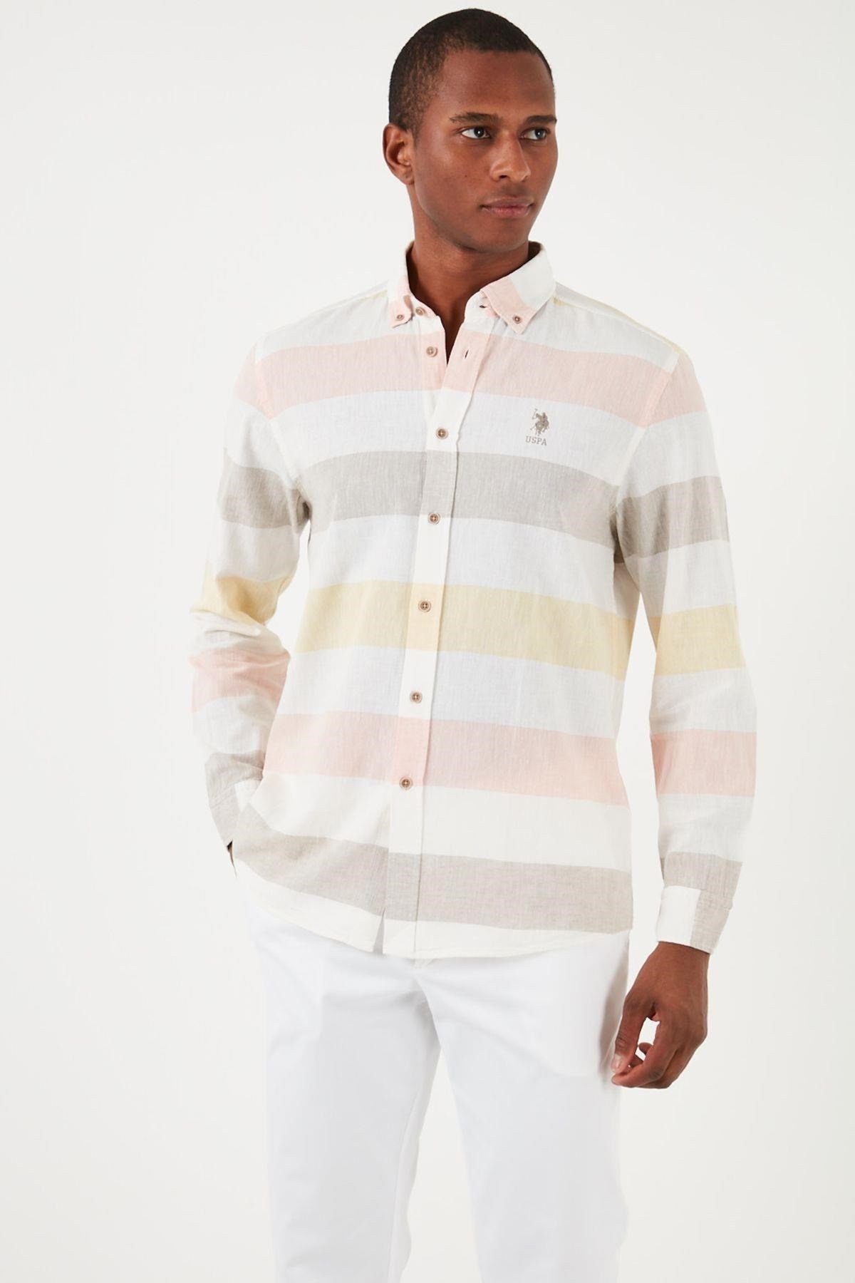 U.S. POLO ASSN. ERKEK DOKUMA GOMLEK G081SZ004-000-1837589
