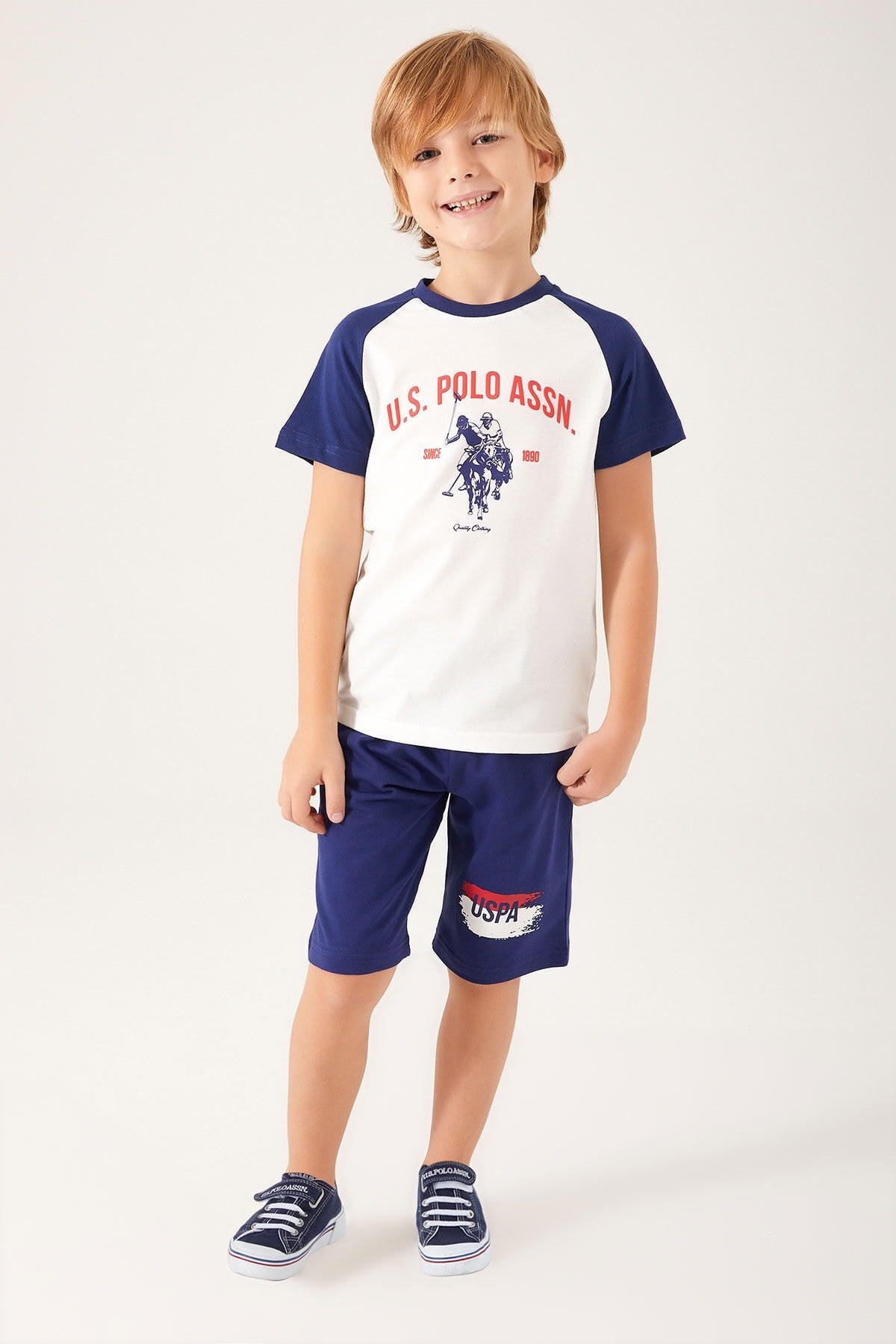 U.S. POLO ASSN. ERKEK ÇOCUK BERMUDA TAKIM US1335-G