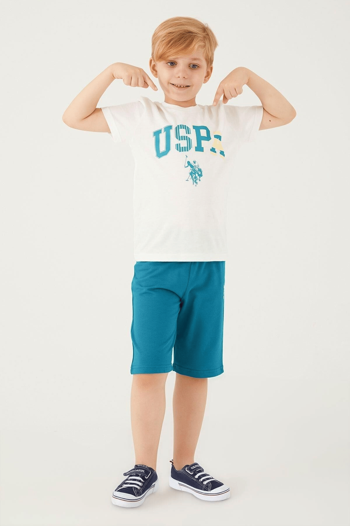 U.S. POLO ASSN. ERKEK ÇOCUK BERMUDA TAKIM US1342-4