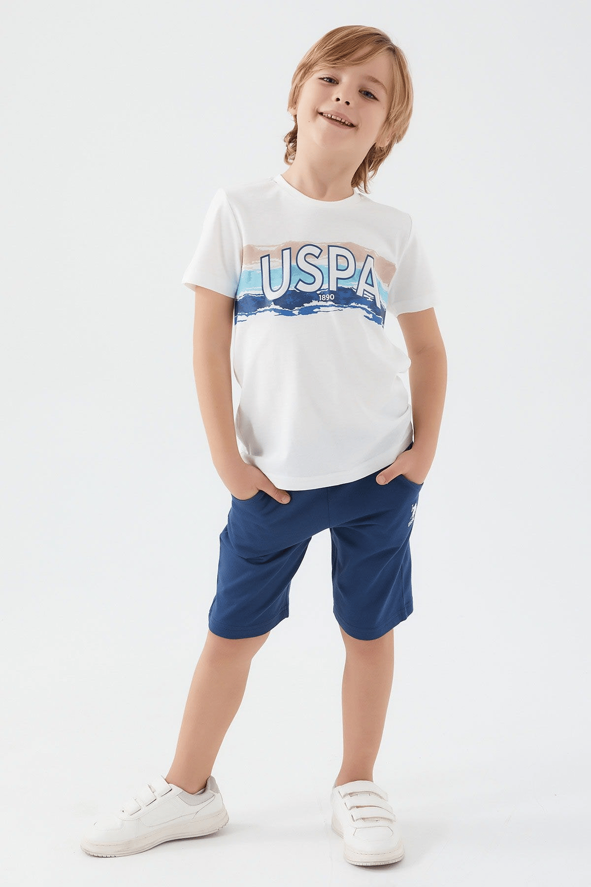 U.S. POLO ASSN. ERKEK ÇOCUK BERMUDA TAKIM US1341-4