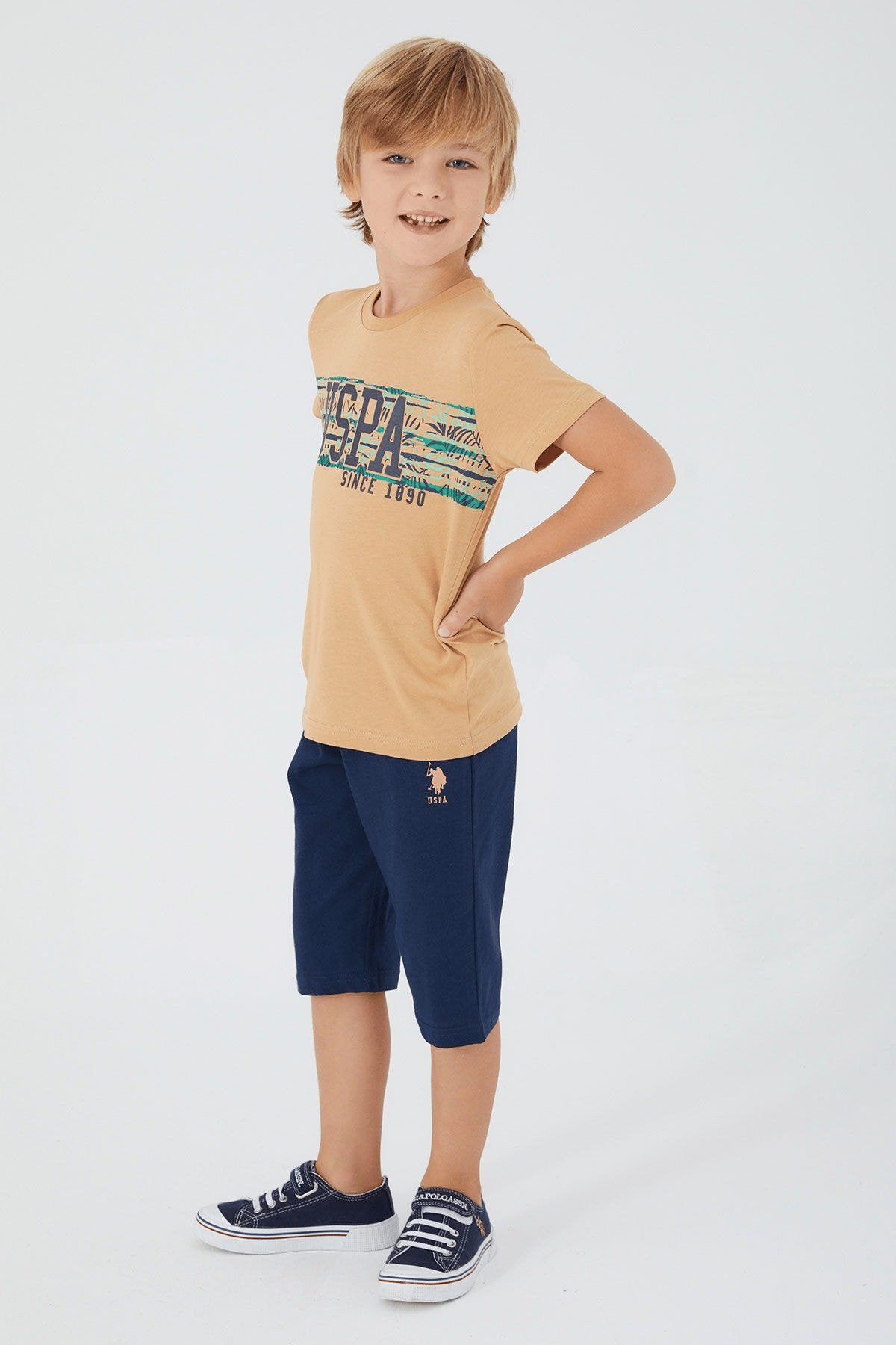 U.S. POLO ASSN. ERKEK GARSON BERMUDA TAKIM US1301-G