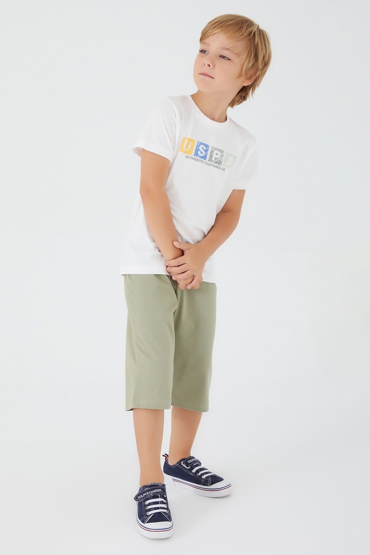 U.S. POLO ASSN. ERKEK ÇOCUK KAPRİ TAKIM US1312-4