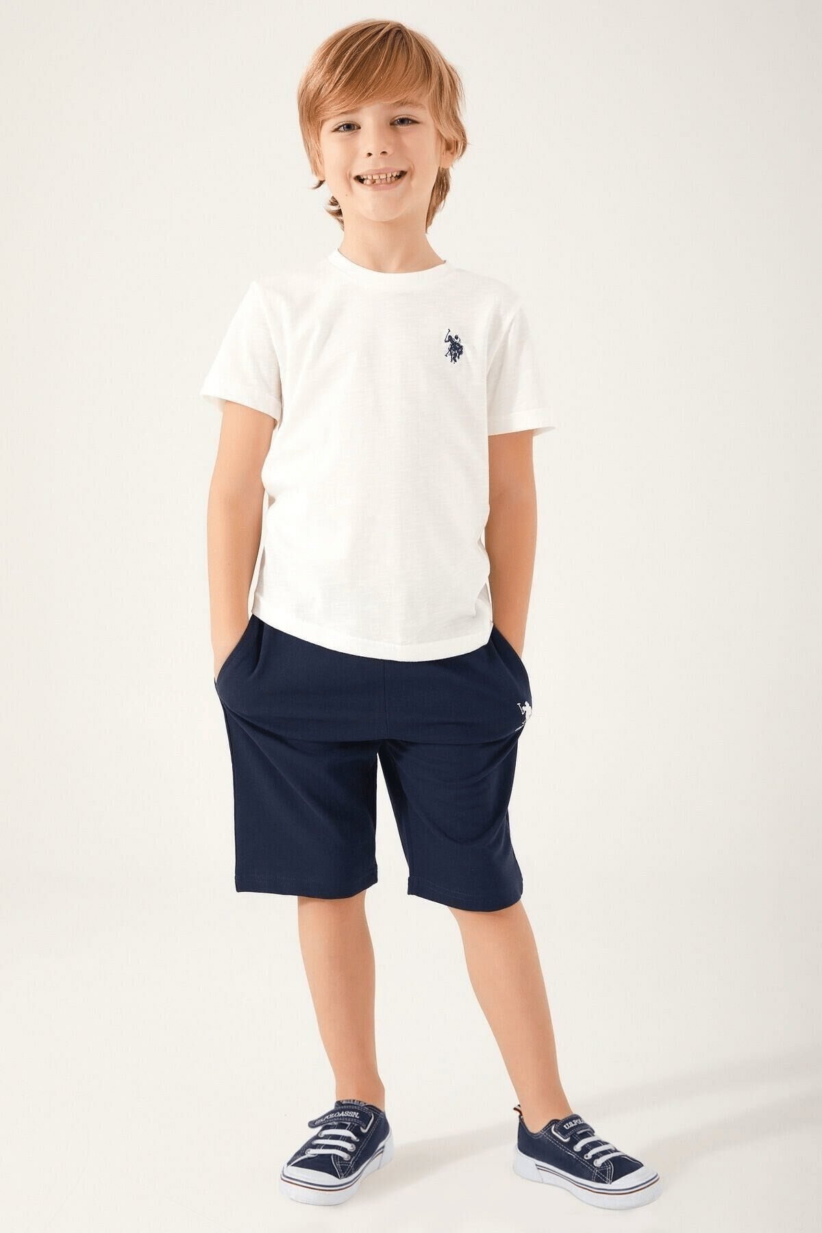 U.S. POLO ASSN. ERKEK ÇOCUK BERMUDA TAKIM US1354-G
