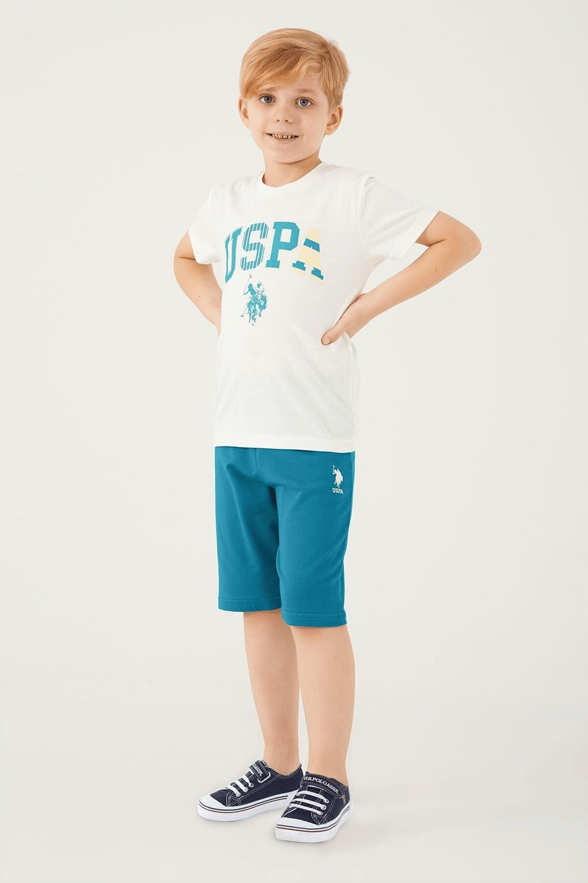 U.S. POLO ASSN. ERKEK ÇOCUK BERMUDA TAKIM US1342-4