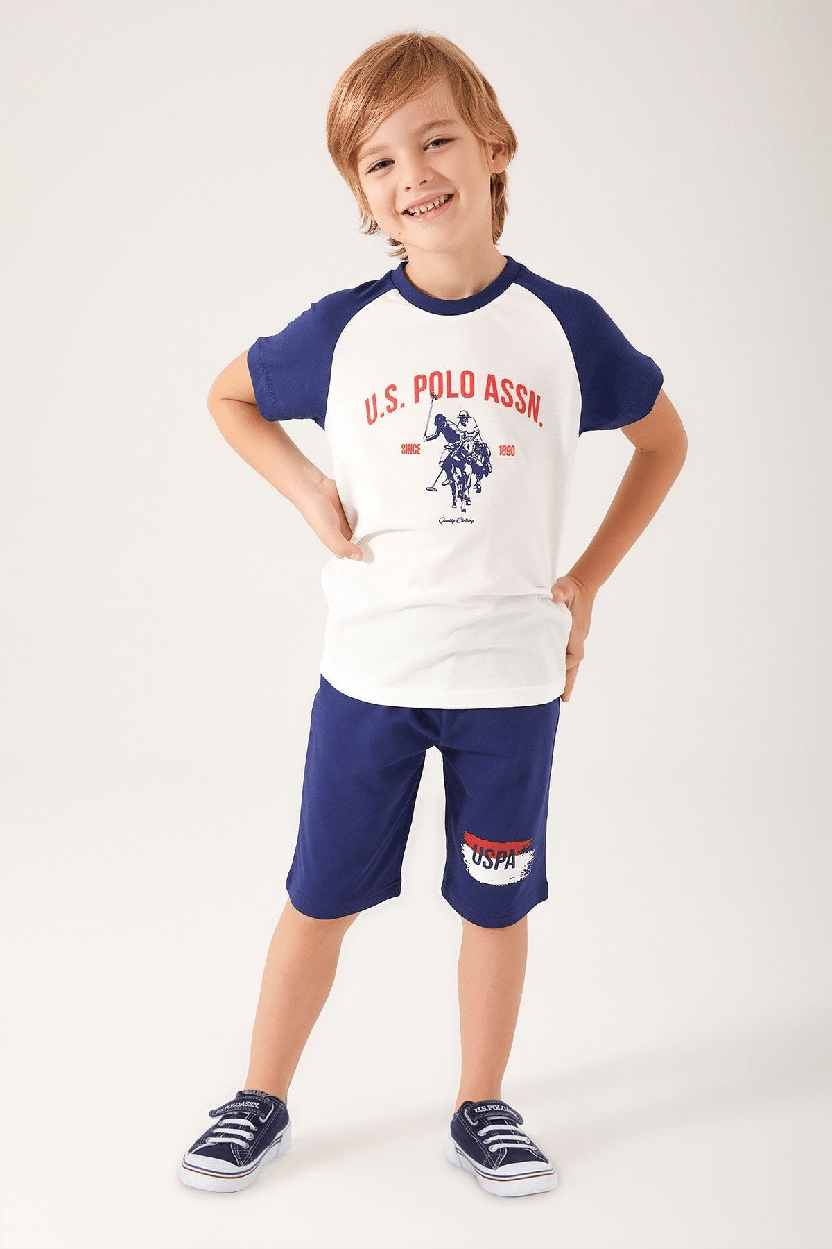 U.S. POLO ASSN. ERKEK ÇOCUK BERMUDA TAKIM US1335-4