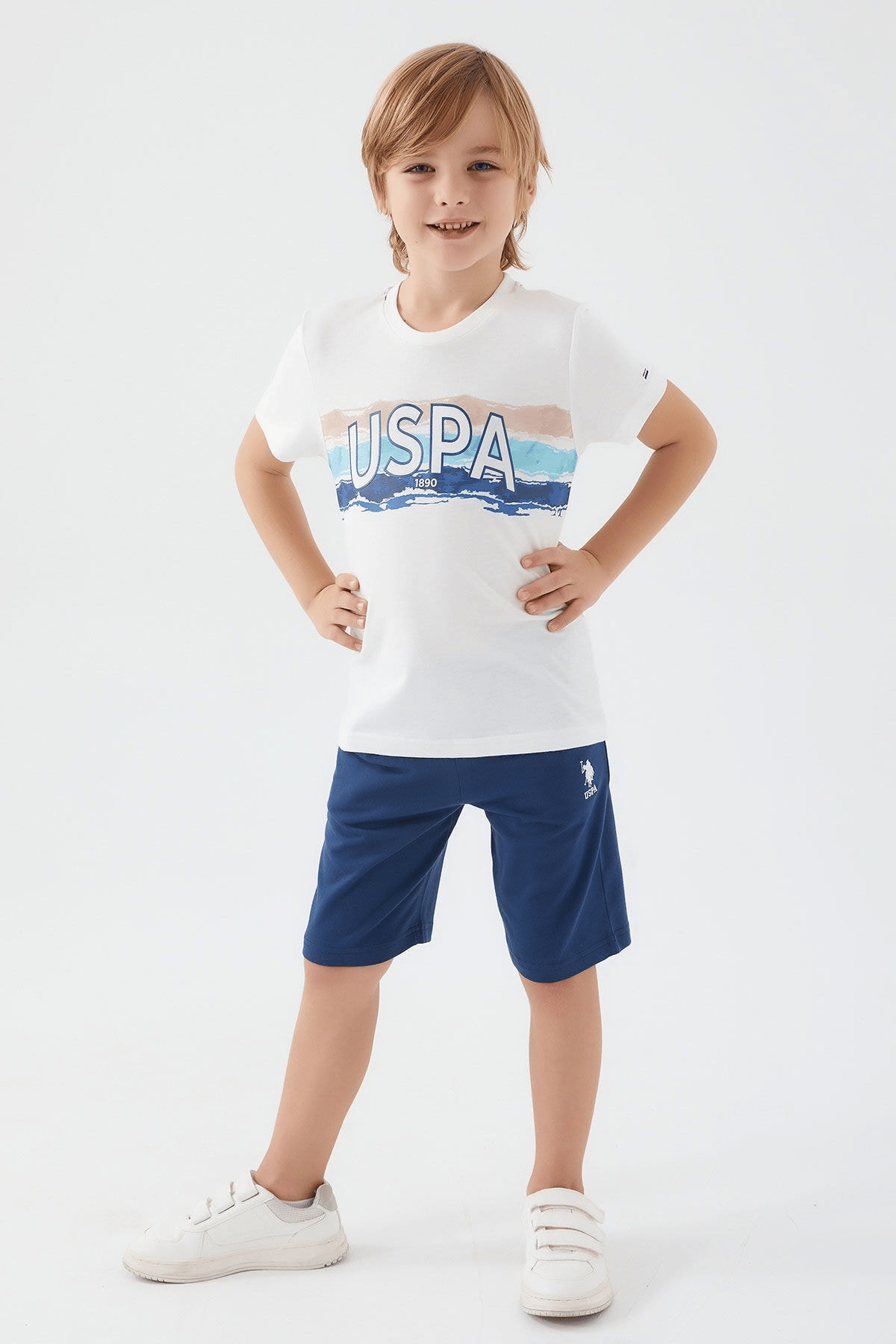 U.S. POLO ASSN. ERKEK ÇOCUK BERMUDA TAKIM US1341-4