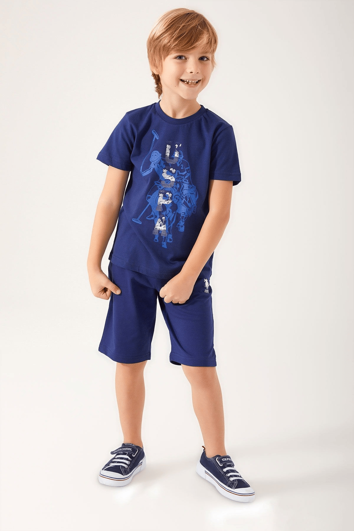 U.S. POLO ASSN. ERKEK ÇOCUK BERMUDA TAKIM US1316-4