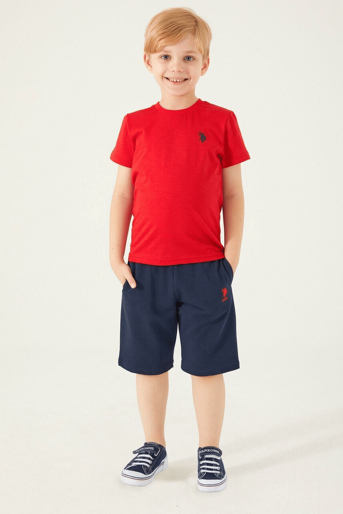 U.S. POLO ASSN. ERKEK ÇOCUK BERMUDA TAKIM US1354-G