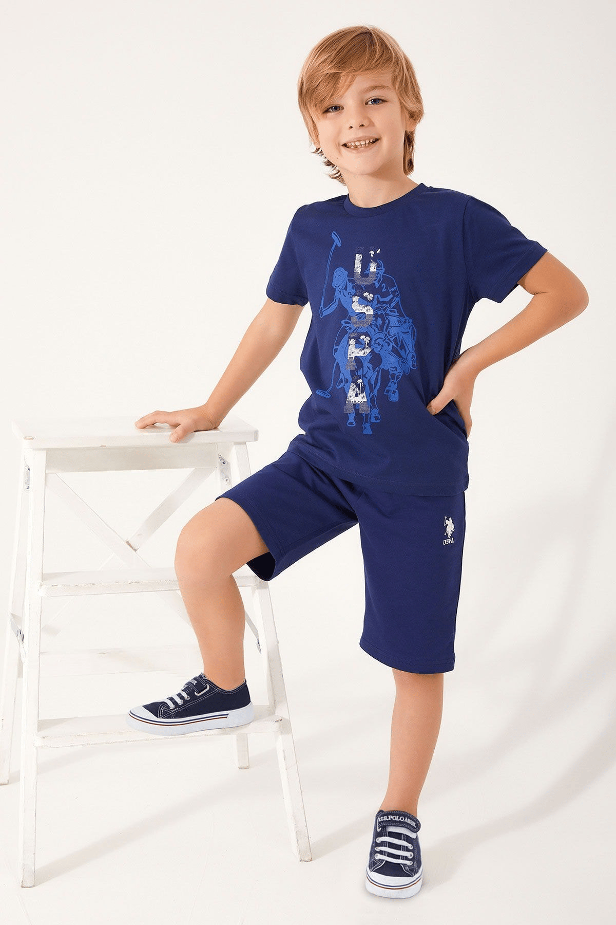 U.S. POLO ASSN. ERKEK ÇOCUK BERMUDA TAKIM US1316-4