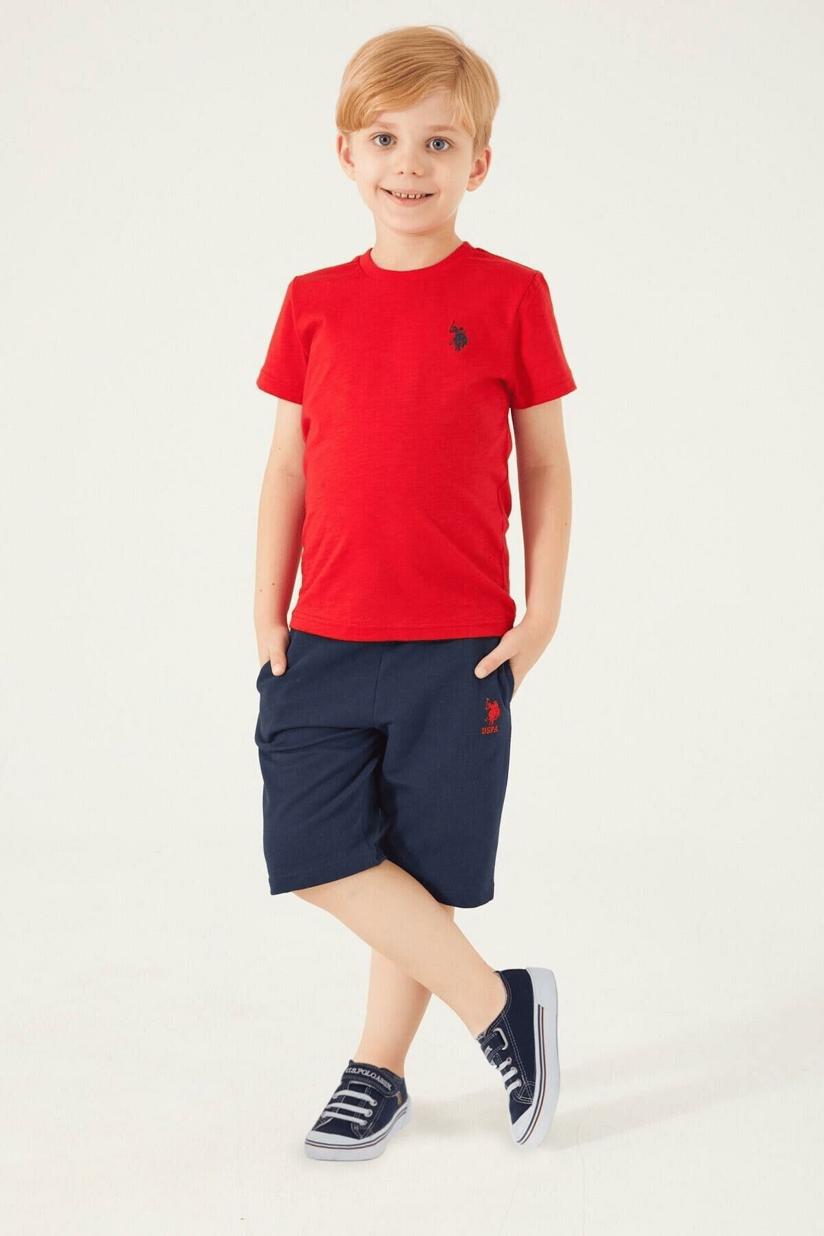 U.S. POLO ASSN. ERKEK ÇOCUK BERMUDA TAKIM US1354-G