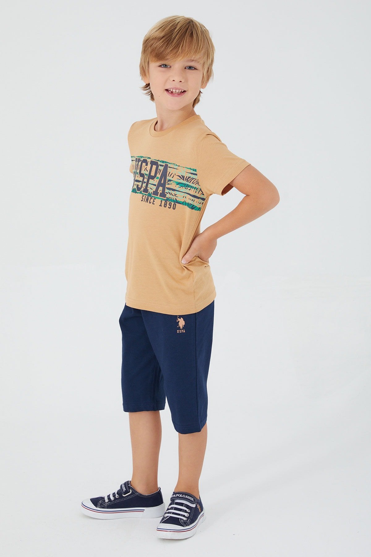 U.S. POLO ASSN. ERKEK GARSON BERMUDA TAKIM US1301-G