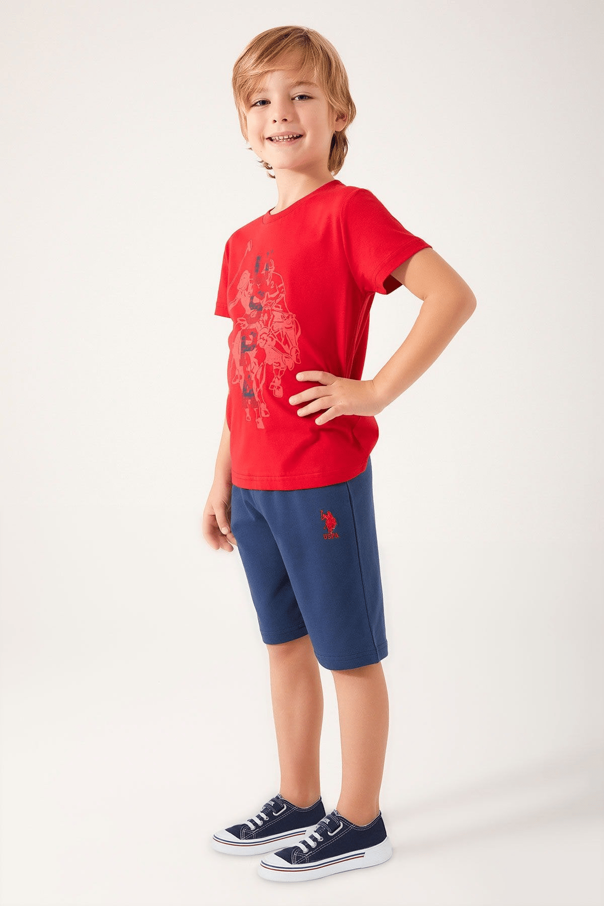U.S. POLO ASSN. ERKEK ÇOCUK BERMUDA TAKIM US1316-4